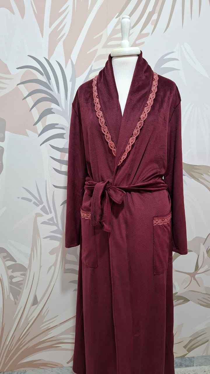Robe de chambre velours
