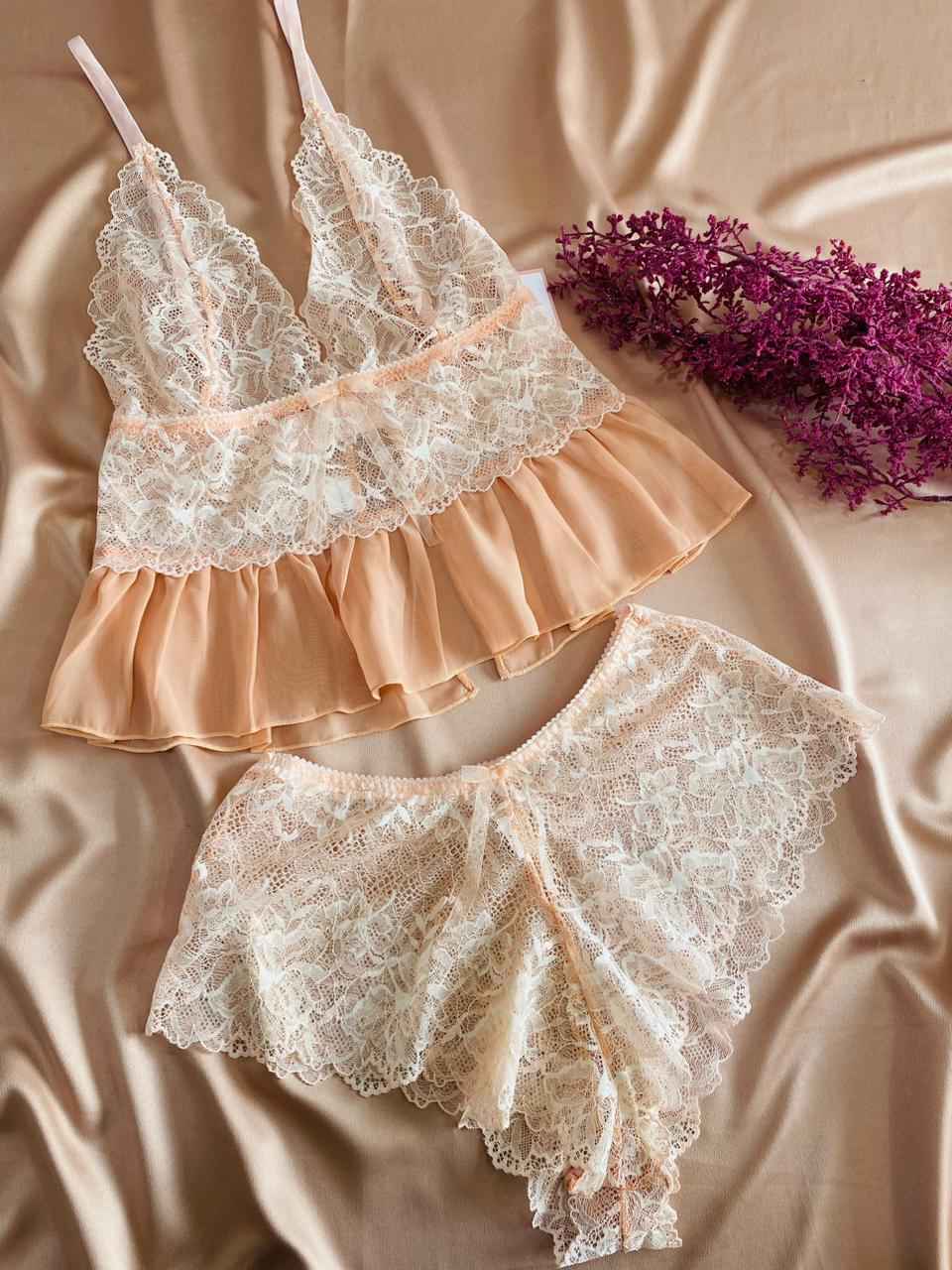Yellow/white Sexy Bralette Set Women 2021 Floral Lace Lingerie Set Blossom  Bra Top And Thong Female Bedtime Lenceria Underwear - Bra & Brief Sets -  AliExpress