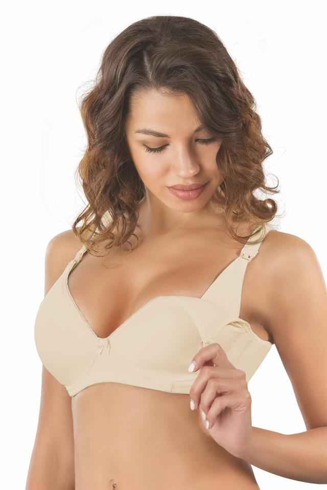 Soutien-gorge d'allaitement recouvert sans armature